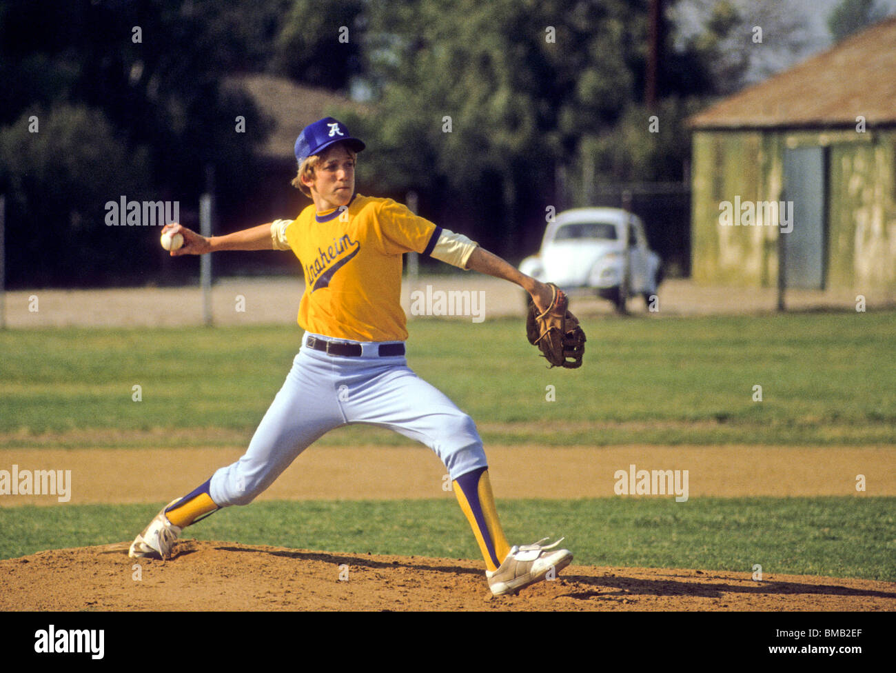 high school athlete pitcher baseball uniform sport pitch throw intent