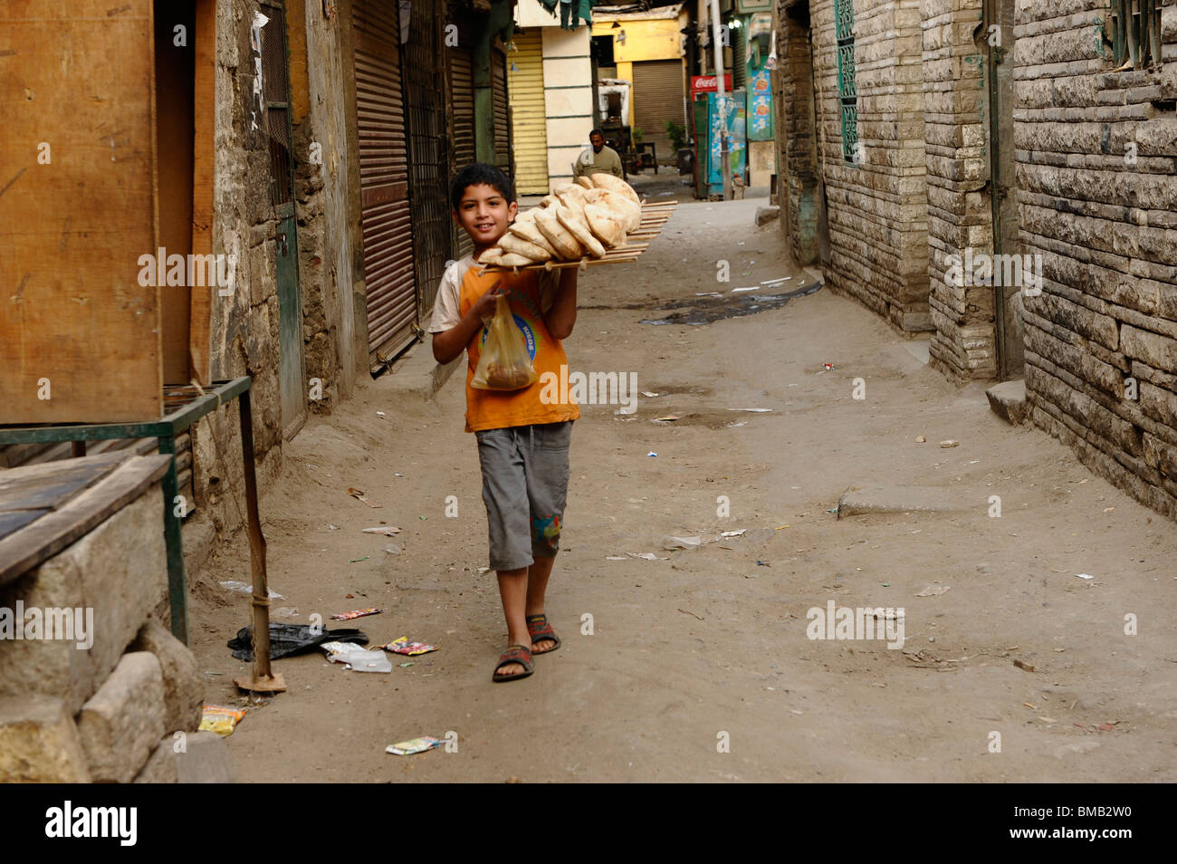bread delivery boy , Al Ghuriyya(al ghariya), Islamic Cairo, Cairo