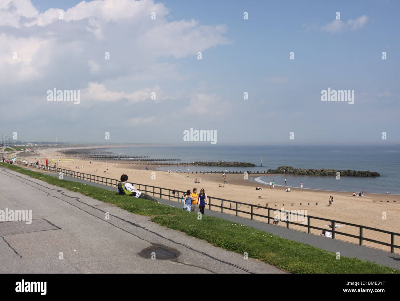 Promenade by Aberdeen beach Scotland May 2010 Stock Photo