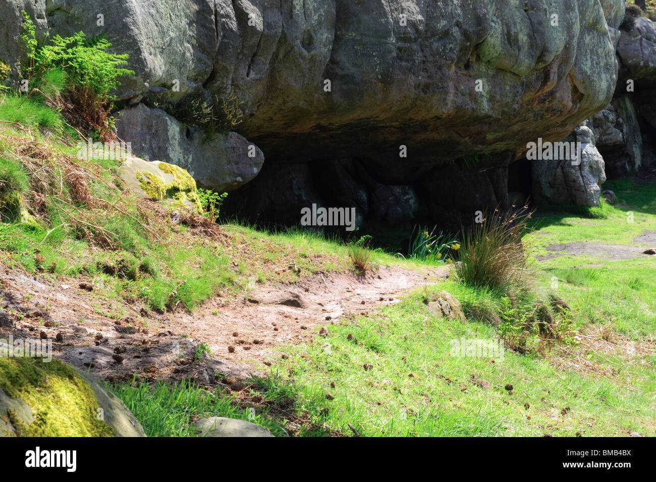 St Cuthberts Cave Stock Photo Alamy