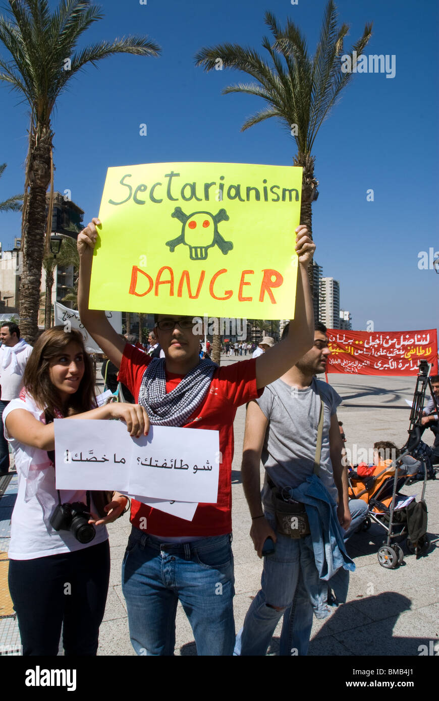 Lebanese Laique pride, a secular movement for citizenship Stock Photo ...