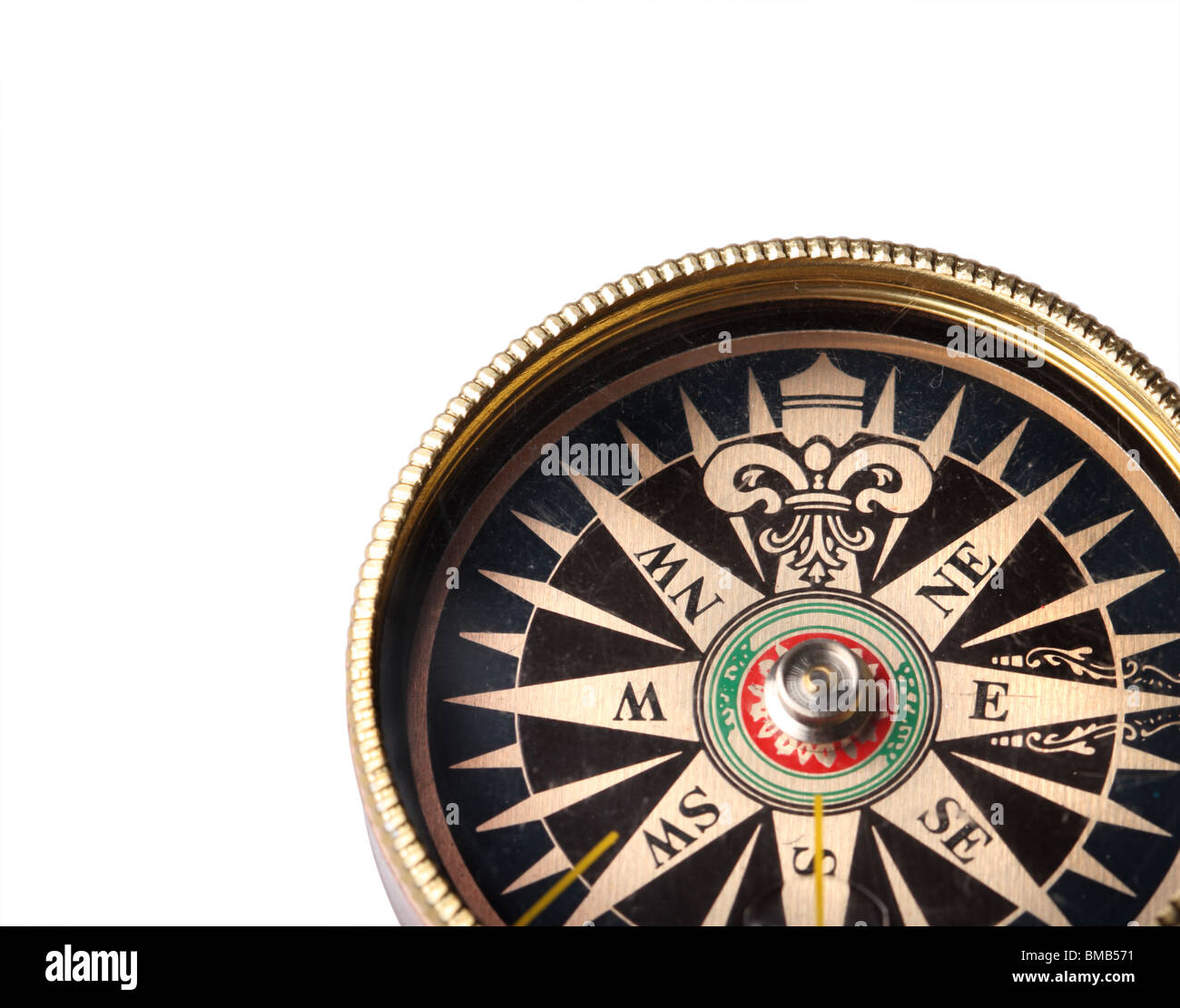 Compass isolated on white background Stock Photo - Alamy
