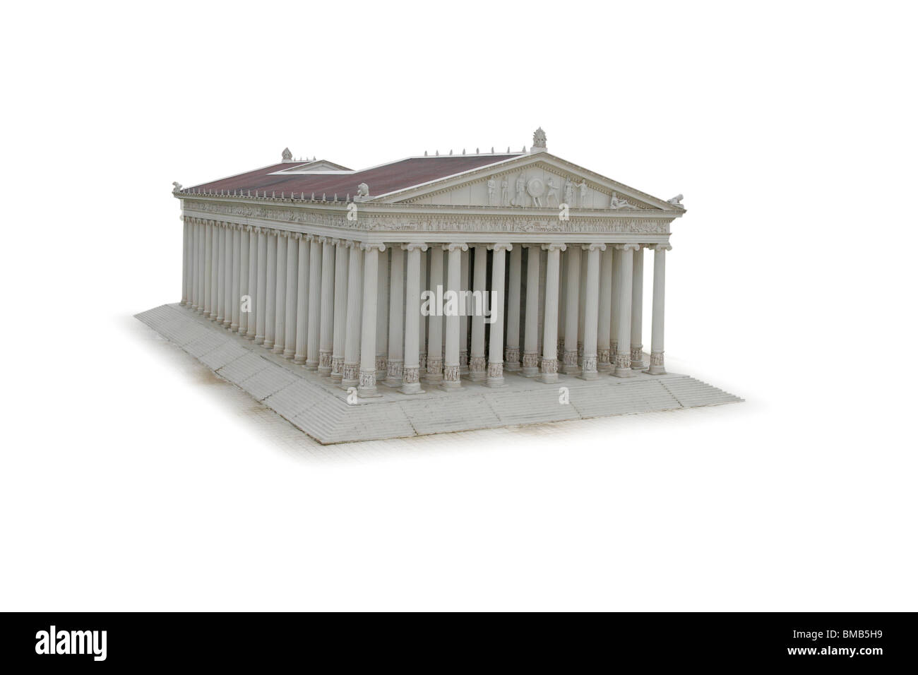 artemis temple in Ephesus as miniature model, Turkey, Efes Stock Photo