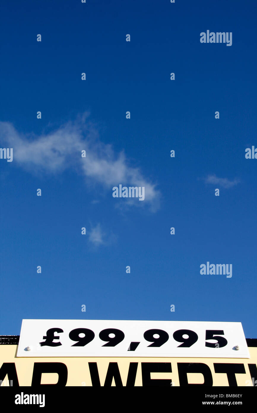 property for sale sign in wales, great britain Stock Photo Alamy