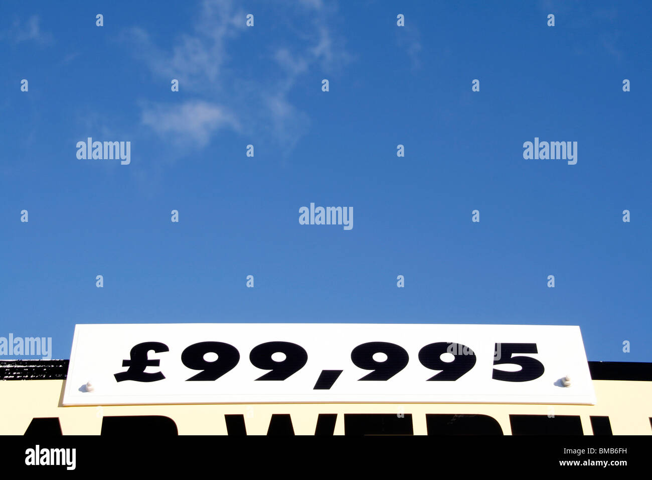 property for sale sign in wales, great britain Stock Photo Alamy