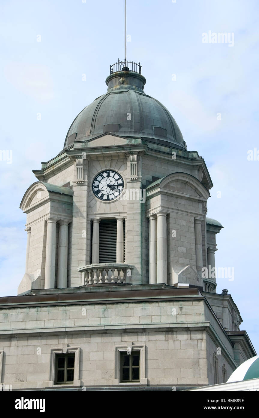 clock tower of the old Post Office building in Quebec city, Quebec