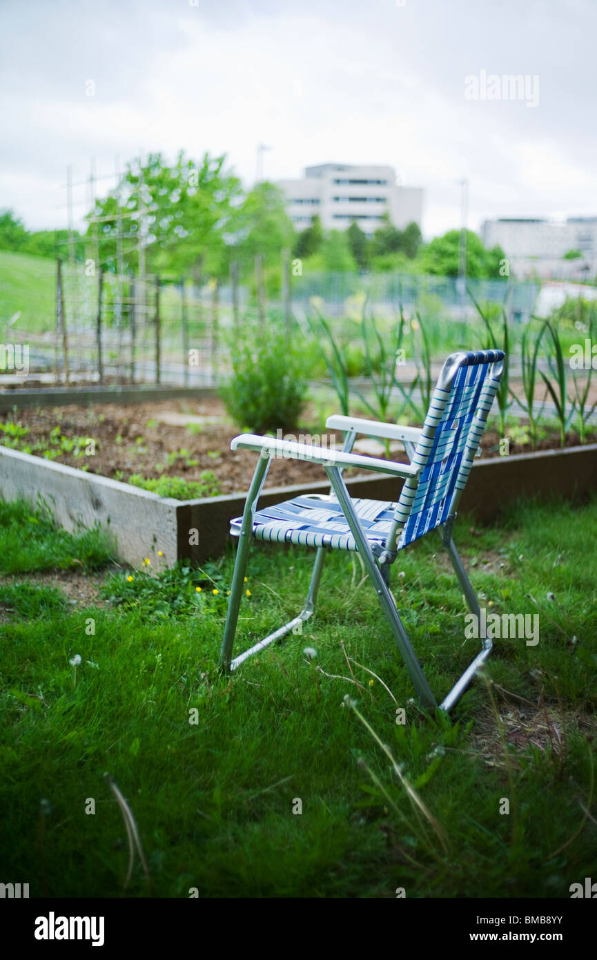 Urban garden plots Stock Photo Alamy