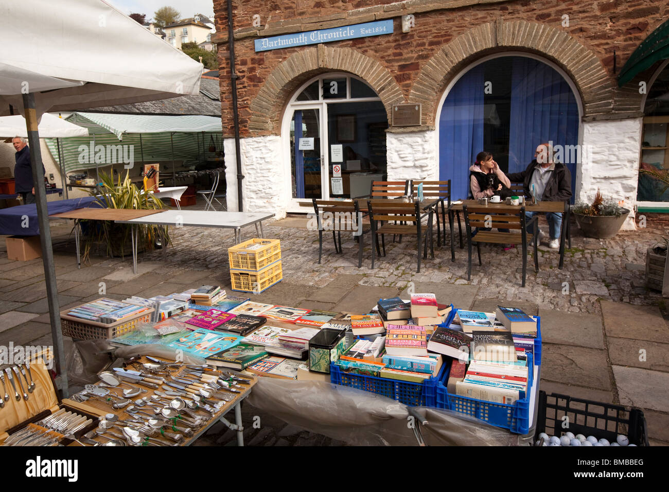 UK, England, Devon, Dartmouth, Smith Street, historic Pannier Market