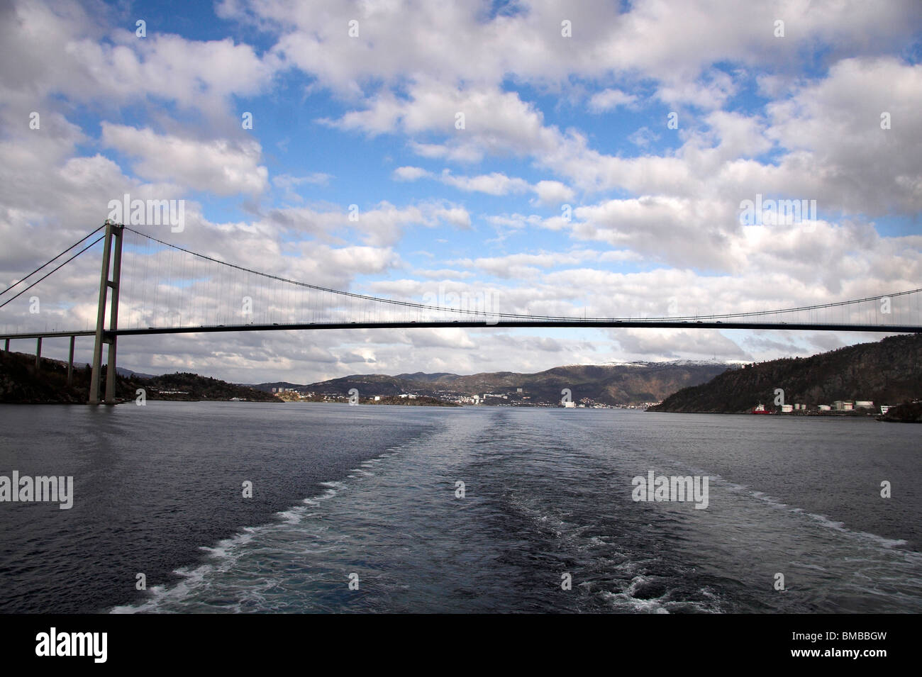 Askoy suspension bridge, near Bergen, Norway, Scandinavia, Europe Stock ...