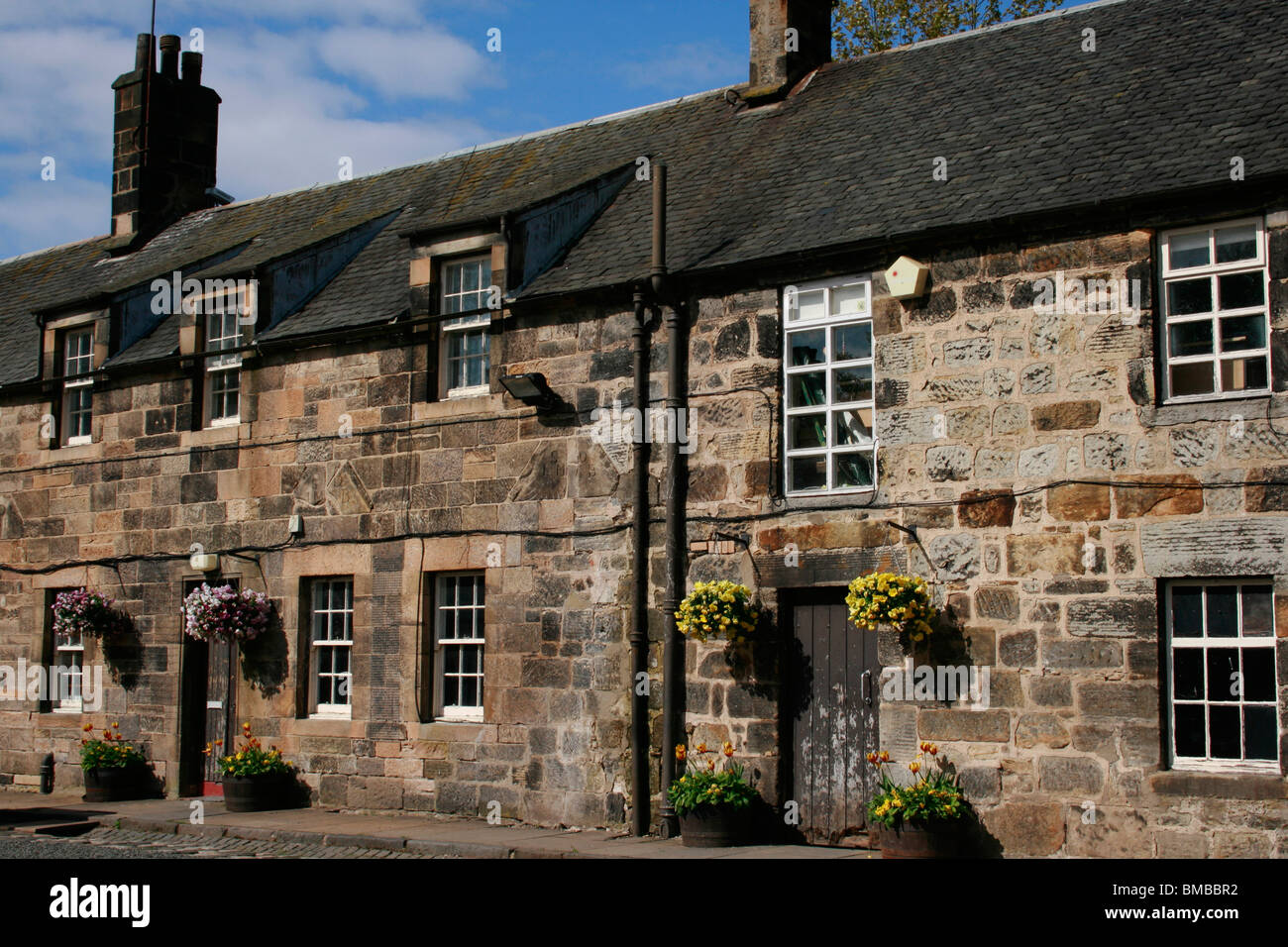 The Stable block yard, Pollok House, Glasgow Stock Photo Alamy