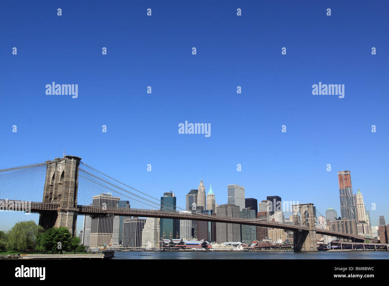 Brooklyn Bridge and Manhattan Skyline, New York City Stock Photo - Alamy