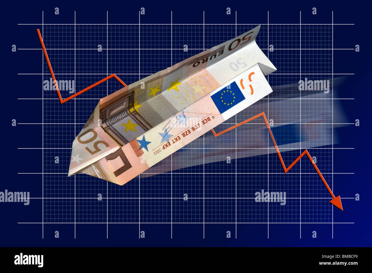European debt crisis - are EU governments doing enough to curb the crash of the European financial markets? Stock Photo