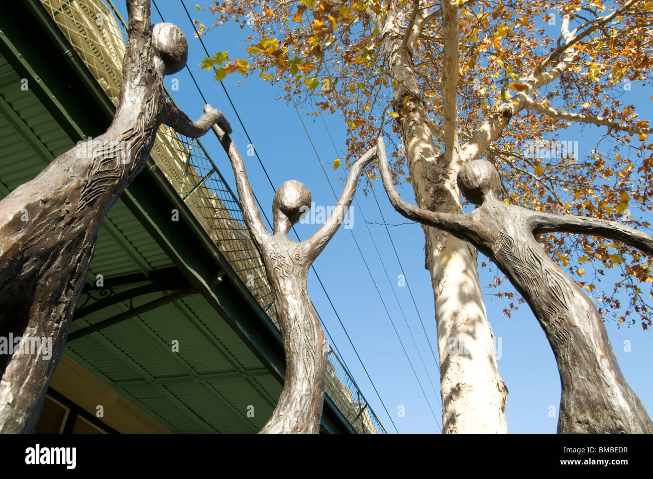 statues gertrude street fitzroy melbourne victoria australia Stock