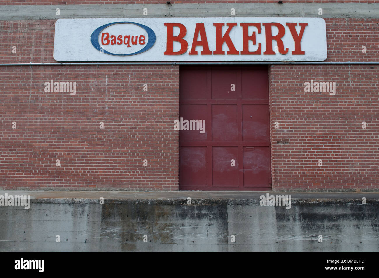 Loading dock, Basque bakery, Fresno CA USA Stock Photo Alamy