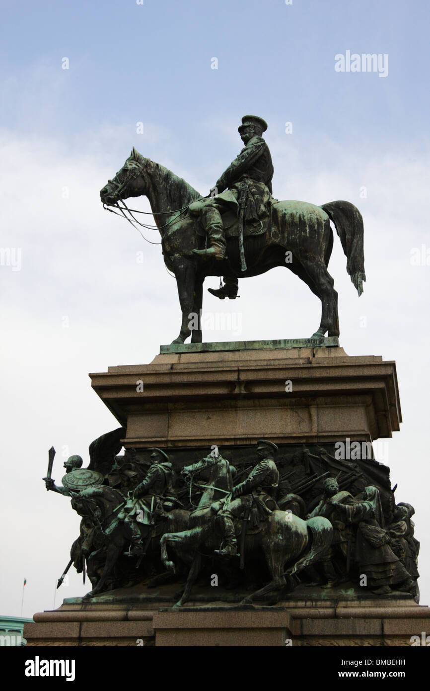 Tsar Liberator Statue in Sofia, Bulgaria Stock Photo