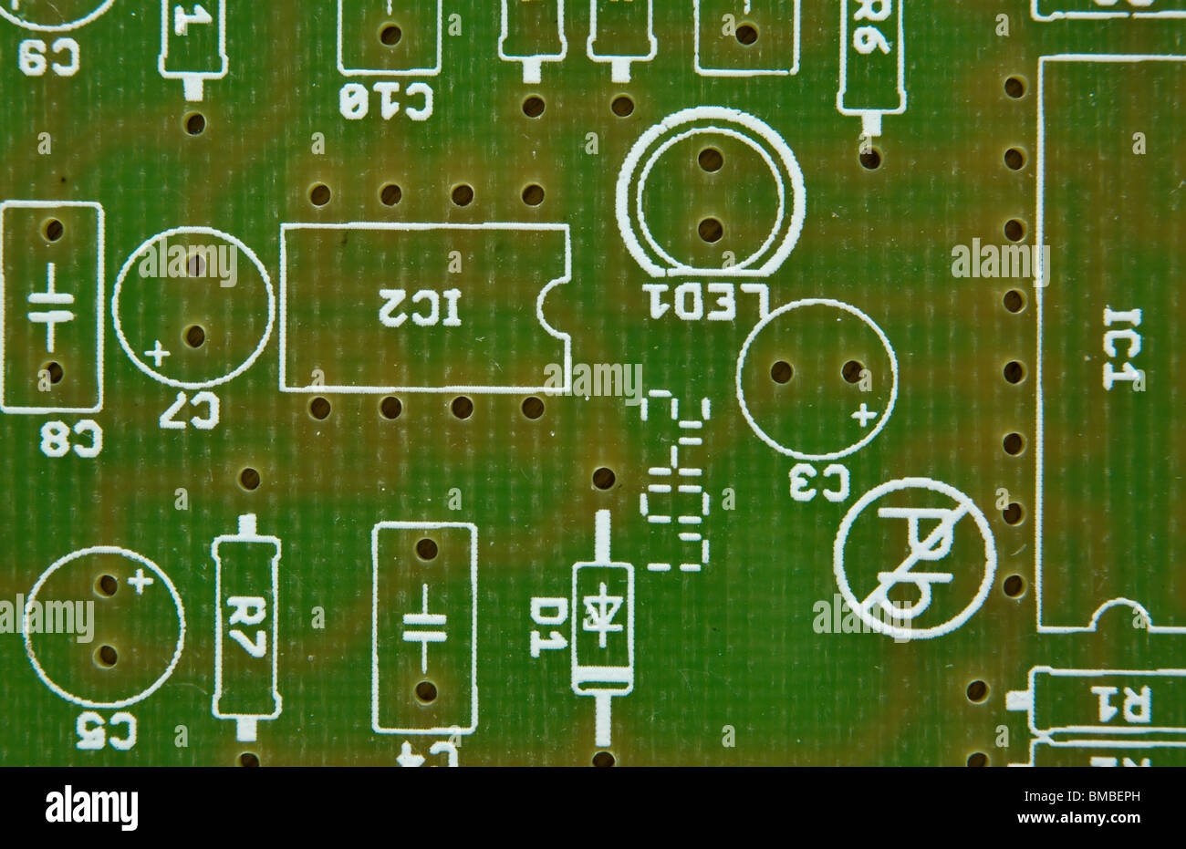 close up detail image of printed circuit board Stock Photo - Alamy