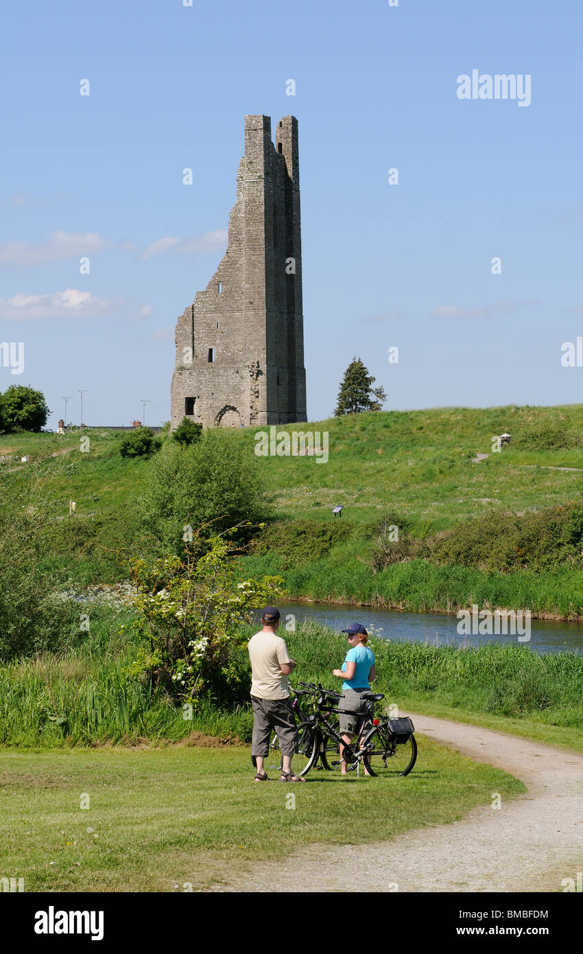 St Marys Abbey and The Yellow Steeple which overlooks the Irish town of
