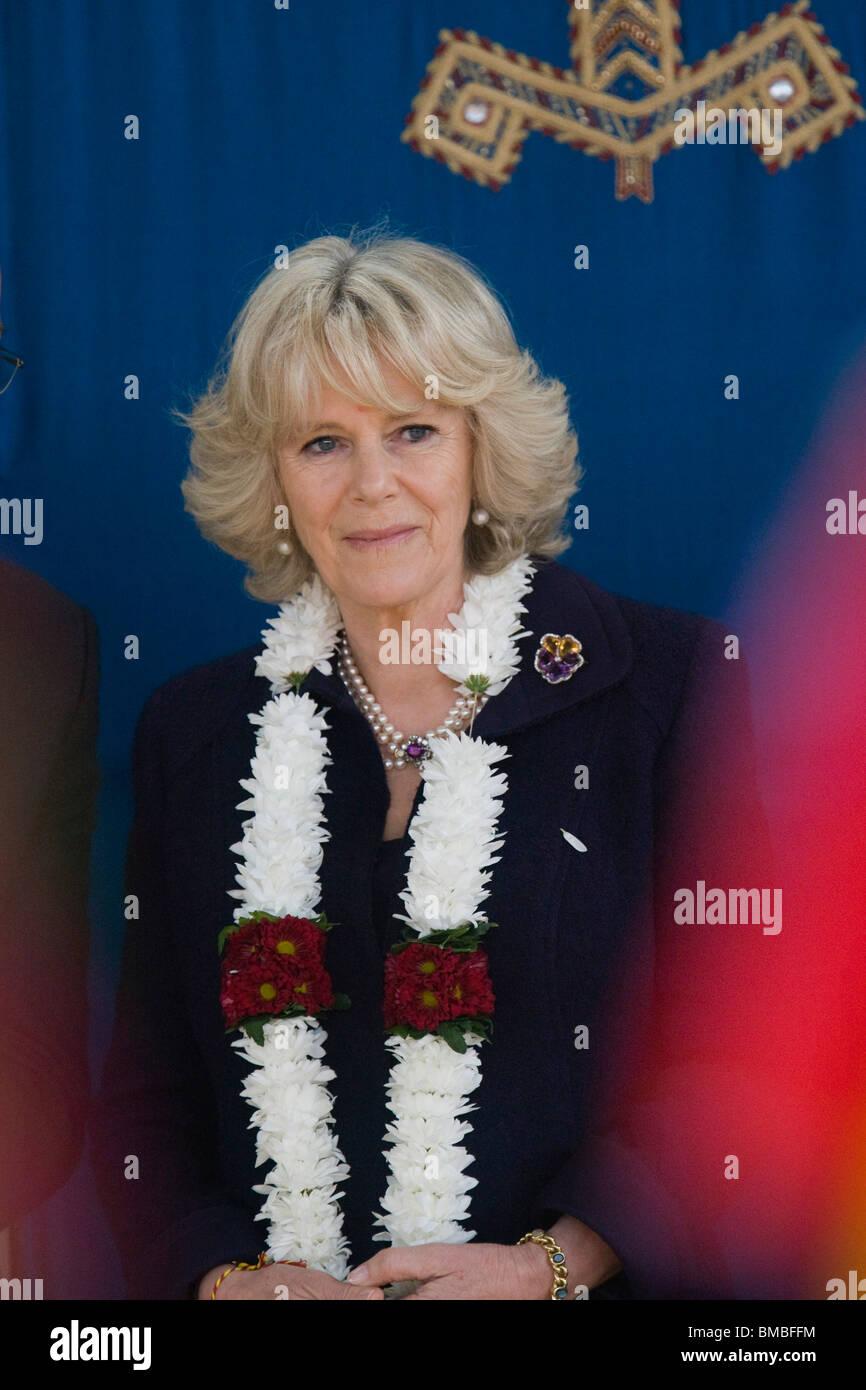 Britain's Camilla, Duchess of Cornwall is married to the heir to the British throne, Prince Charles the Prince of Wales Stock Photo