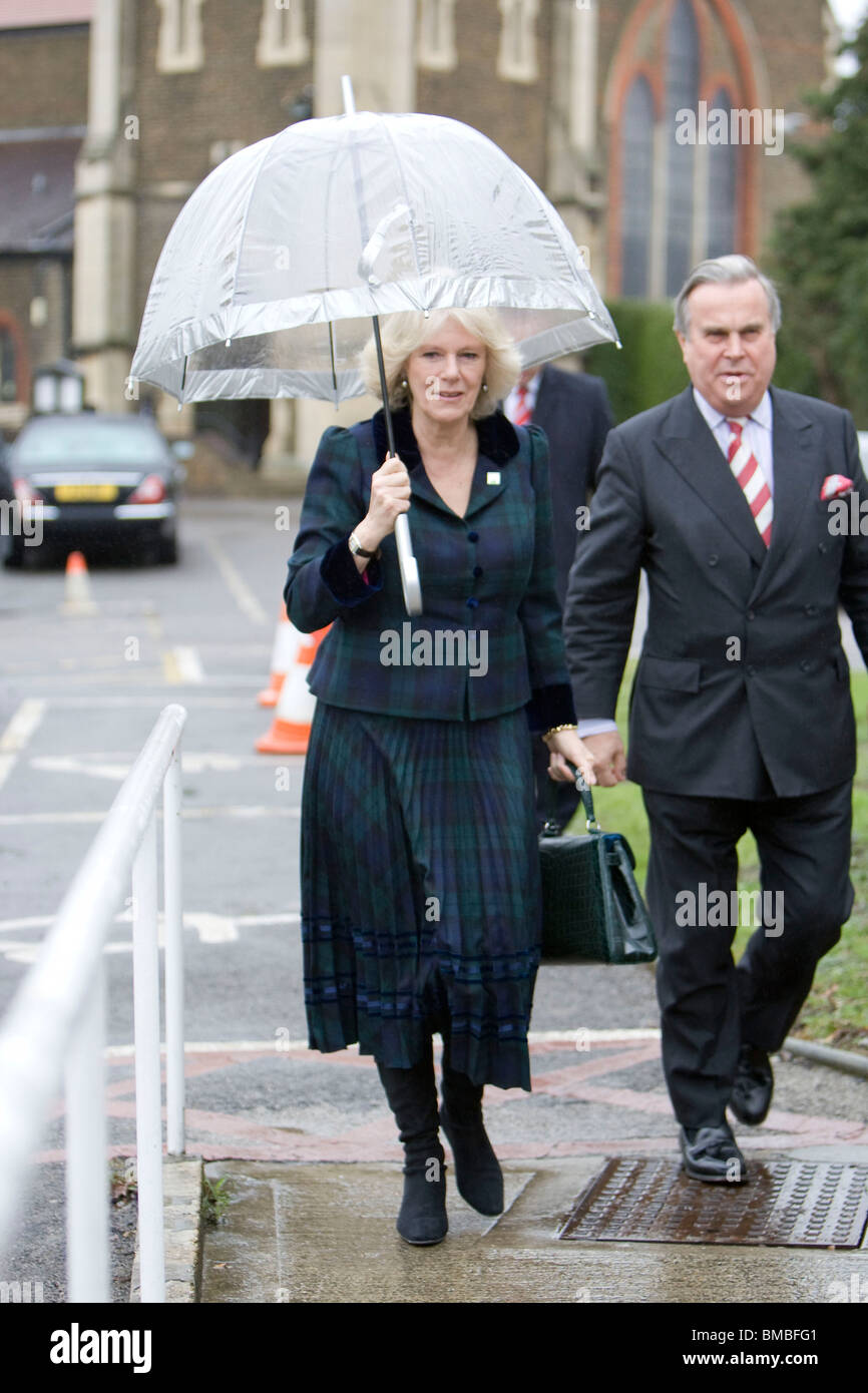 Britain's Camilla, Duchess of Cornwall is married to the heir to the British throne, Prince Charles the Prince of Wales Stock Photo