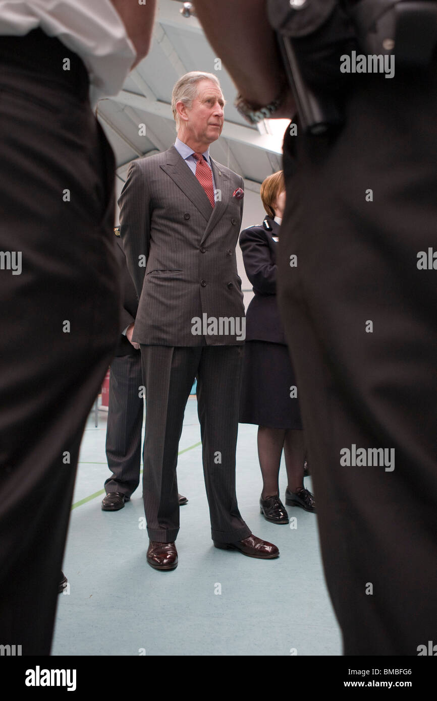 Britain's Prince Charles, the Prince of Wales, undertakes diverse engagements throughout the UK Stock Photo