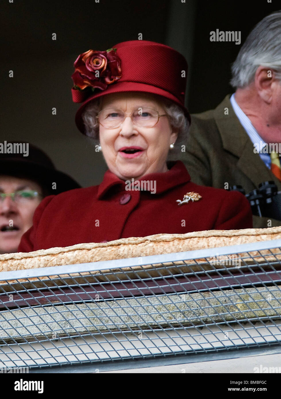 Britain's Queen Elizabeth II at the Cheltenham Festival 2009 Stock Photo