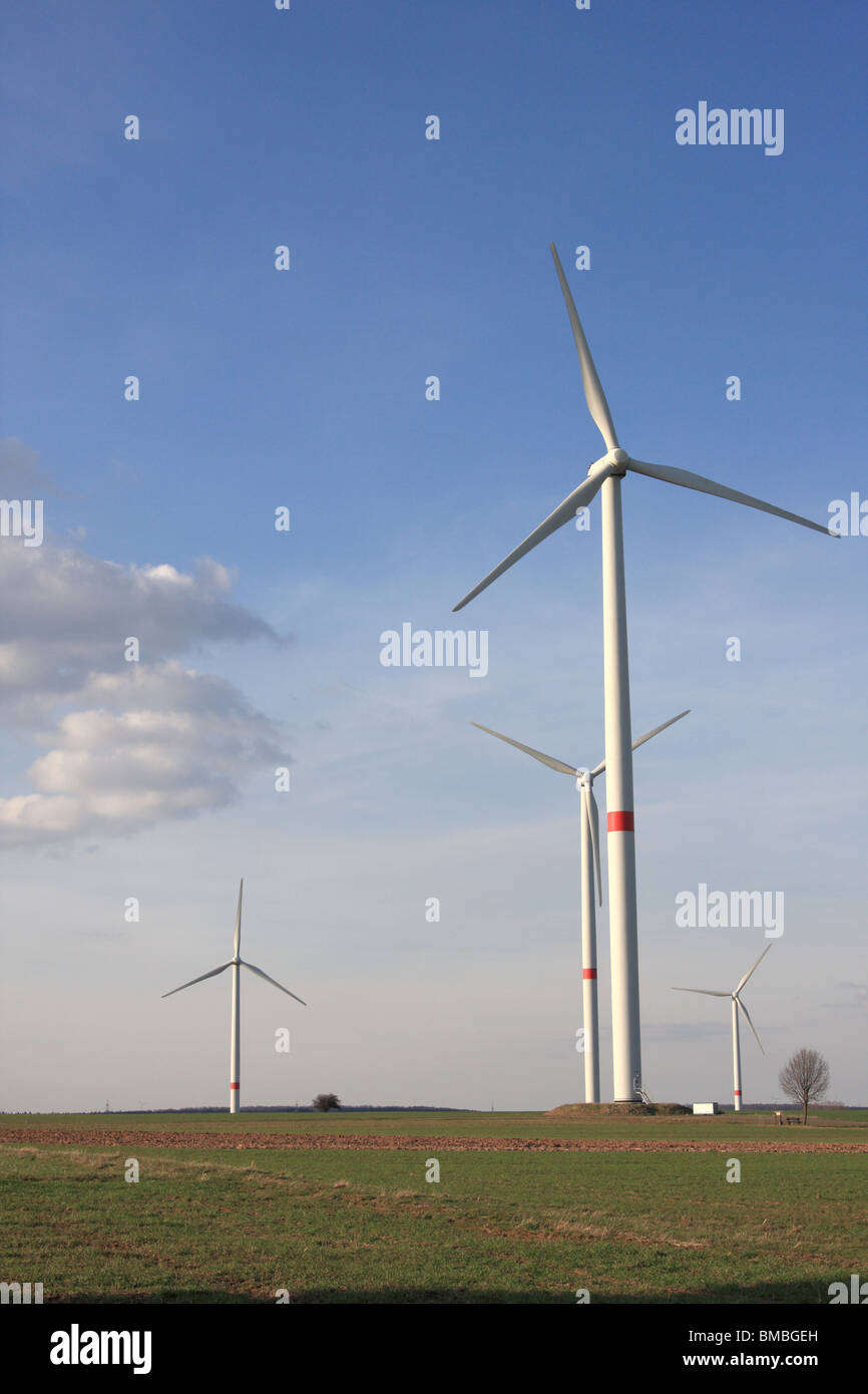 wind turbines in rural german landscape Stock Photo - Alamy