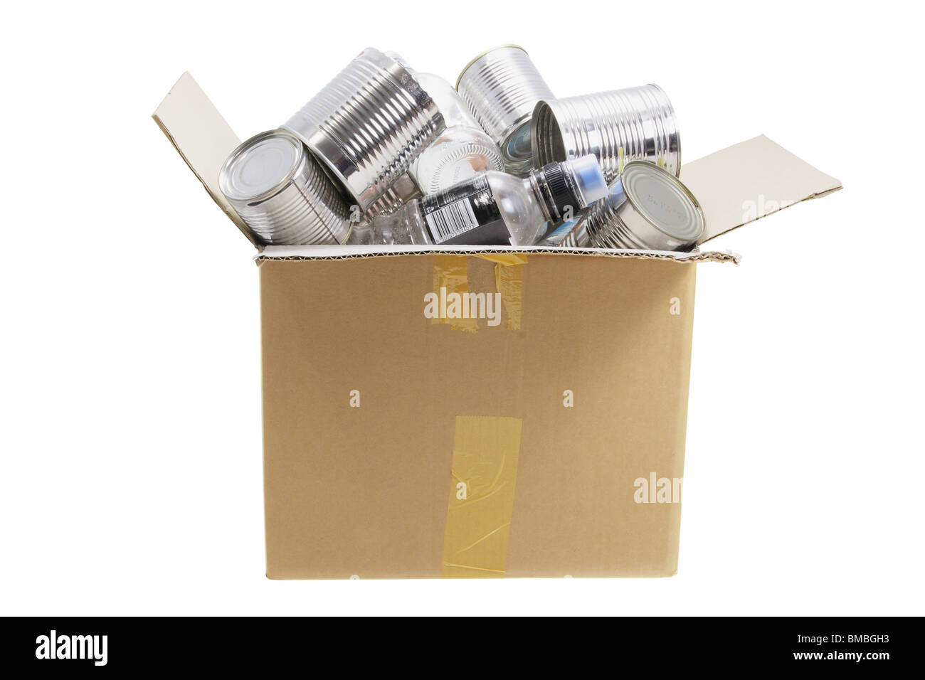 Box of Trash for Recycle Stock Photo Alamy