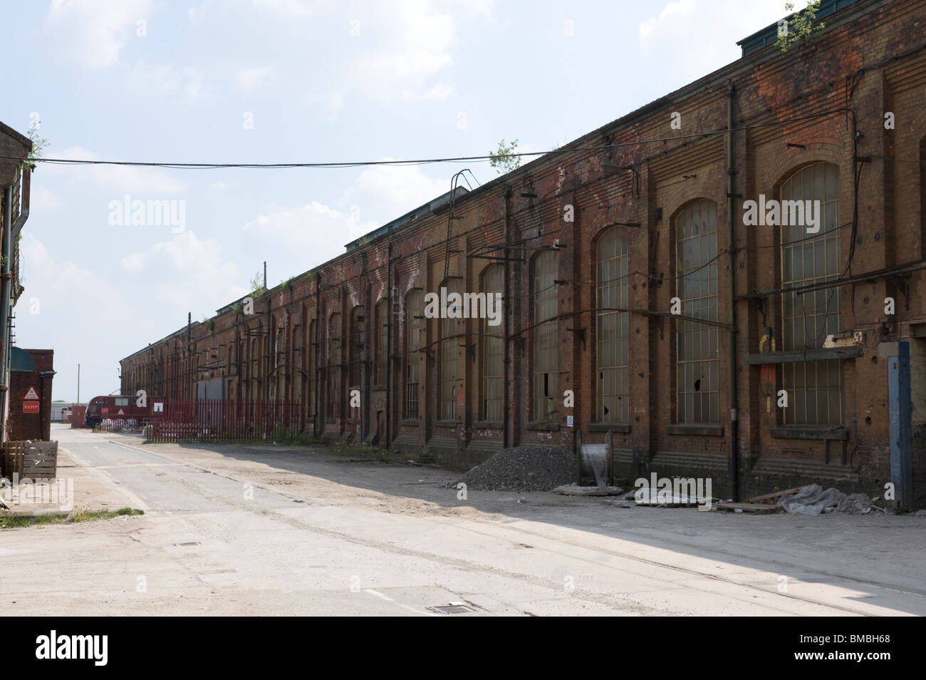 Erecting shop at the former Horwich Loco Works, Horwich, Bolton. Set up