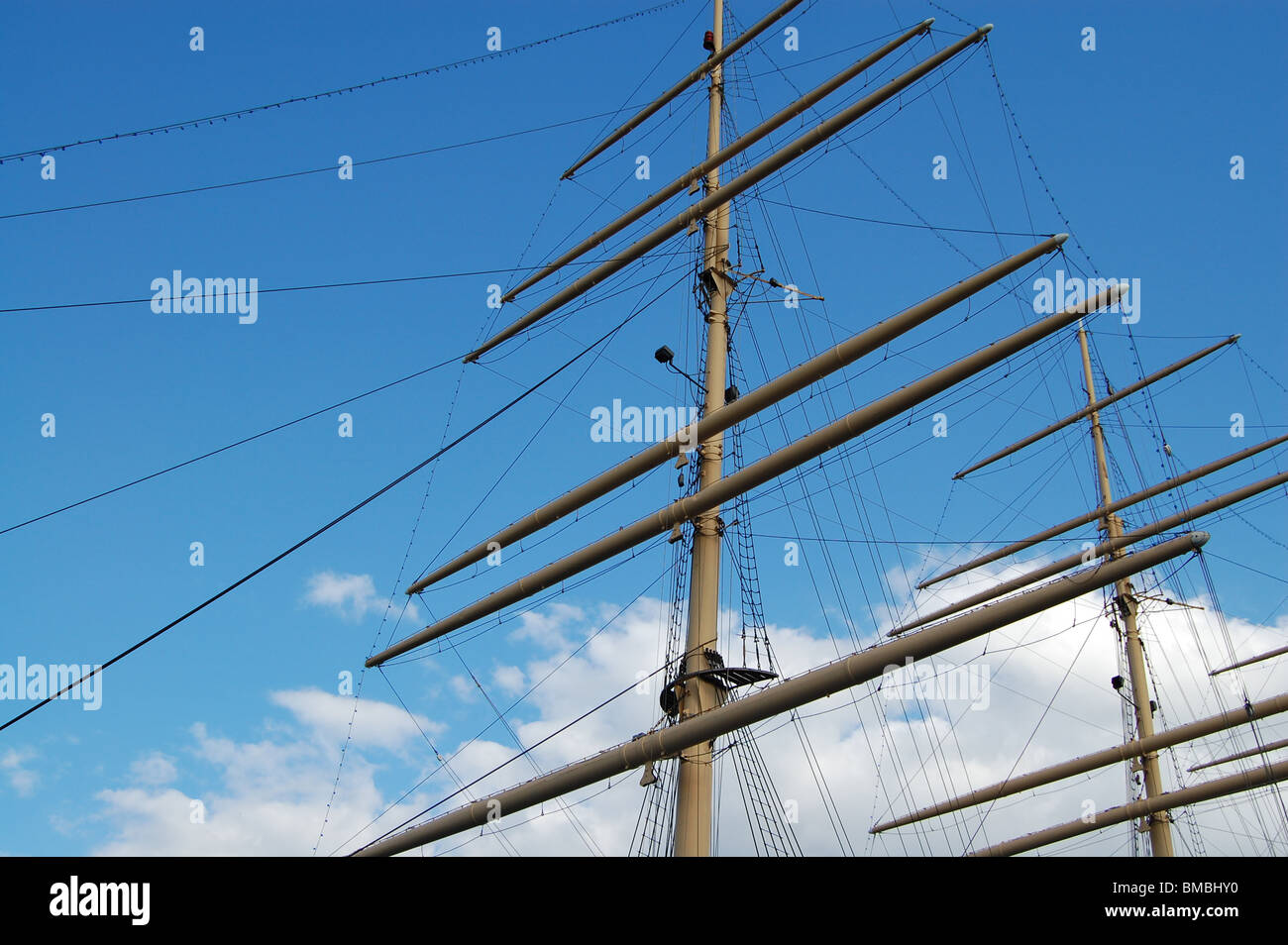 sailing ship with rigging and masts Stock Photo Alamy