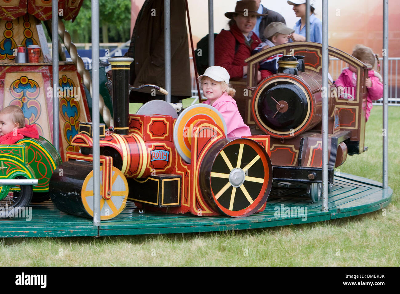 Britain's Lady Louise, daughter of Prince Edward, at the fun fair at the Royal Windsor Horse Show in 2009 Stock Photo