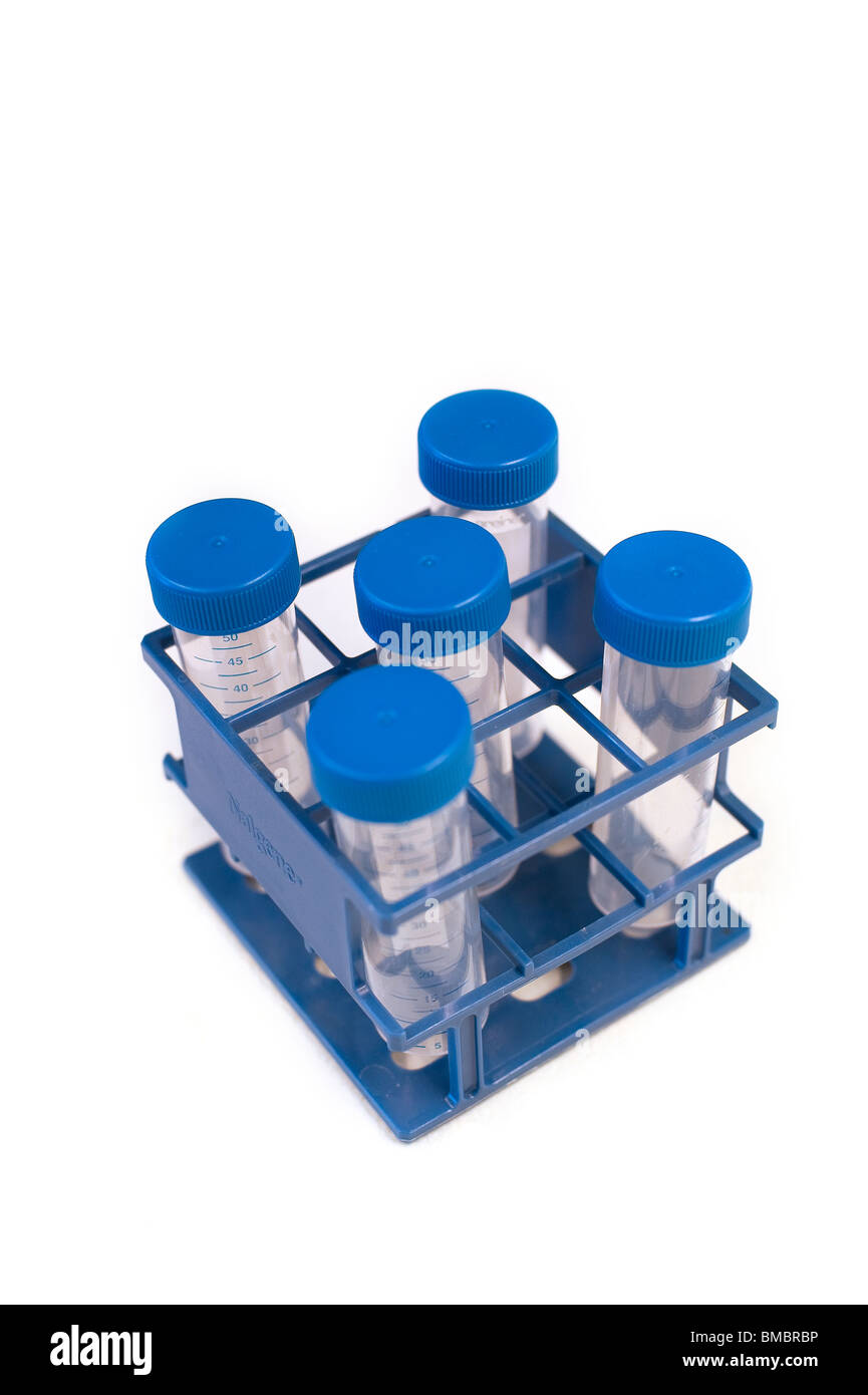 Cryogenic vials Stock Photo