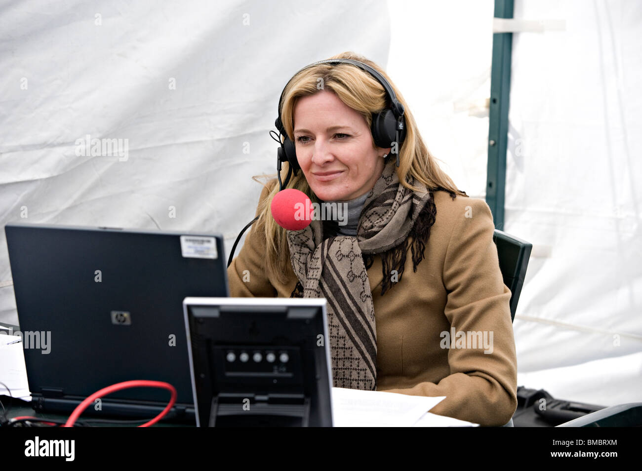 BBC Five Live Presenter (2010) Gabby Logan Stock Photo