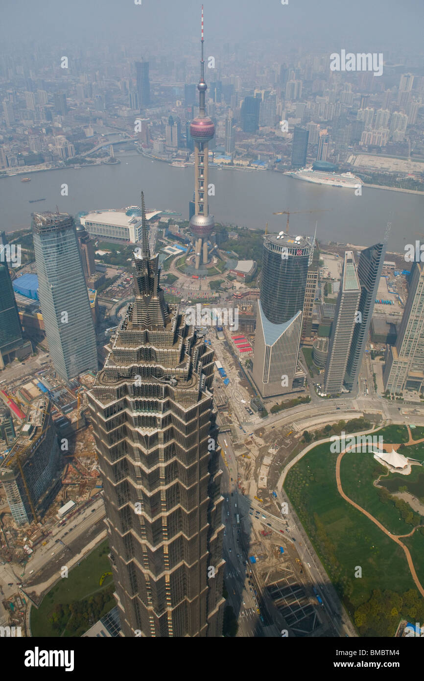 Shanghai from above hi-res stock photography and images - Alamy