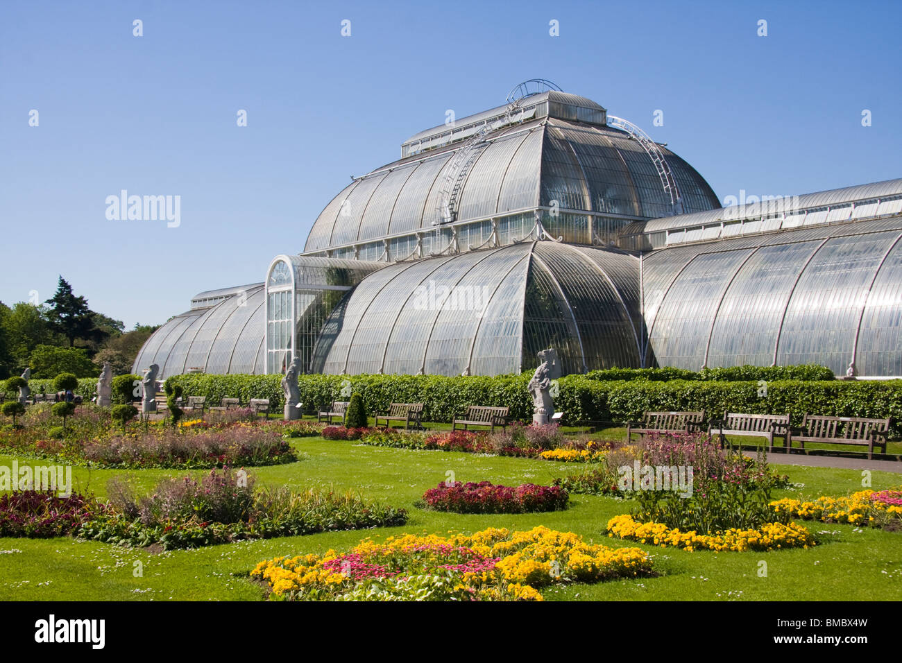 Palm House Kew Gardens London England Stock Photo