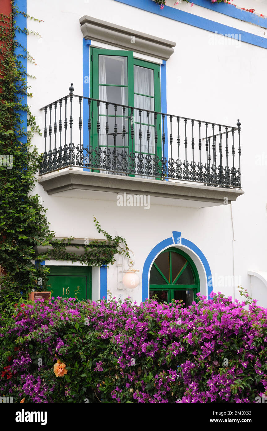 House in Puerto de Mogan, Grand Canary Island, Spain Stock Photo