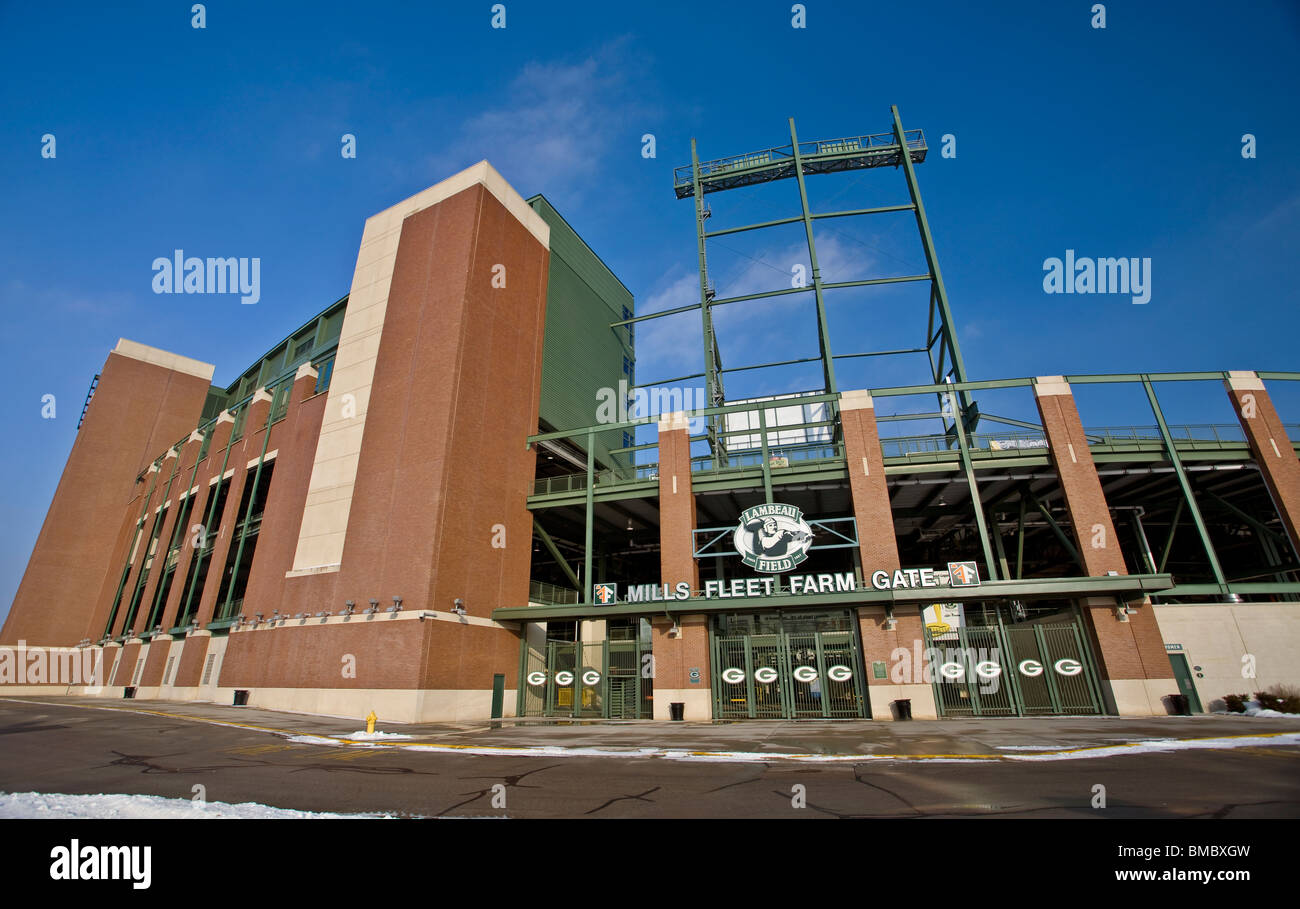 Lambeau Field Green Bay Wisconsin Stock Photo