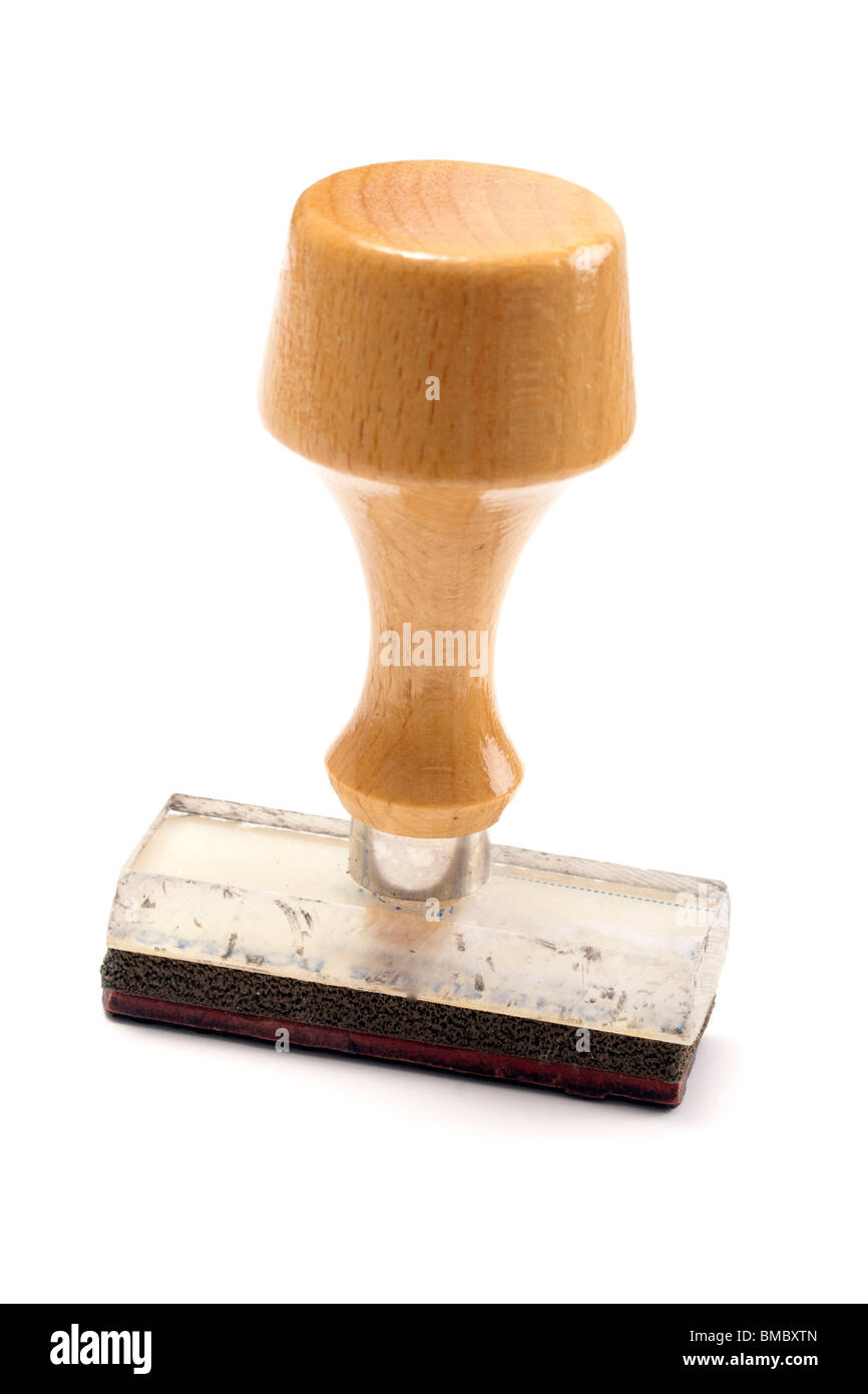 Rubber stamp isolated on white background Stock Photo - Alamy