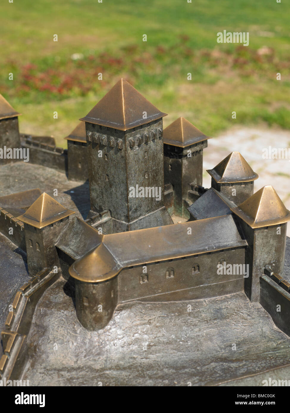 Belgrade fortress model on Kalemegdan, Serbia Stock Photo