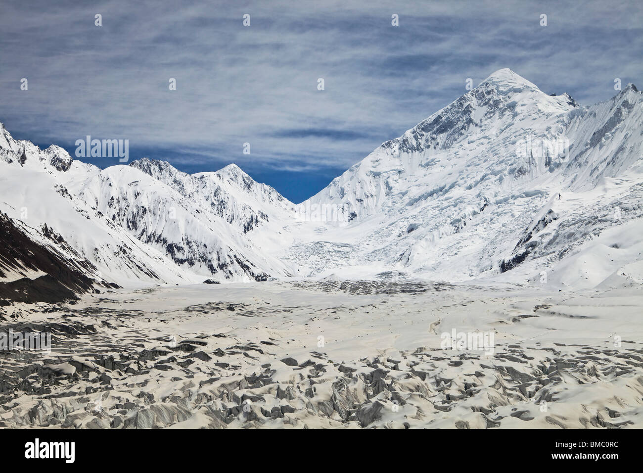 Diran Peak landscape, Hunza, Pakistan Stock Photo