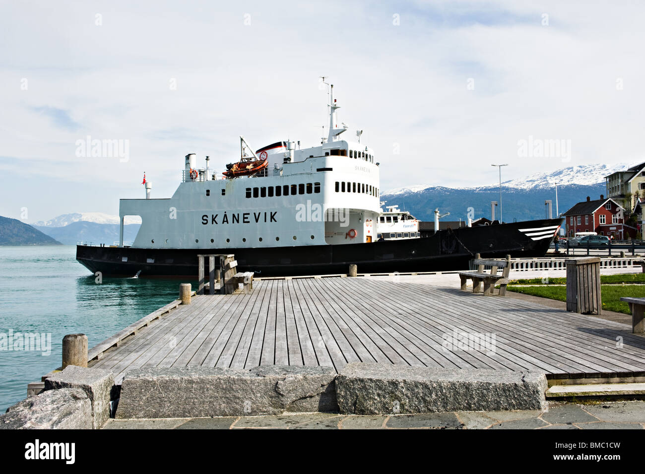 The Norwegian Car Ferry Skanevik Berthed at Balestrand Ferry Terminus