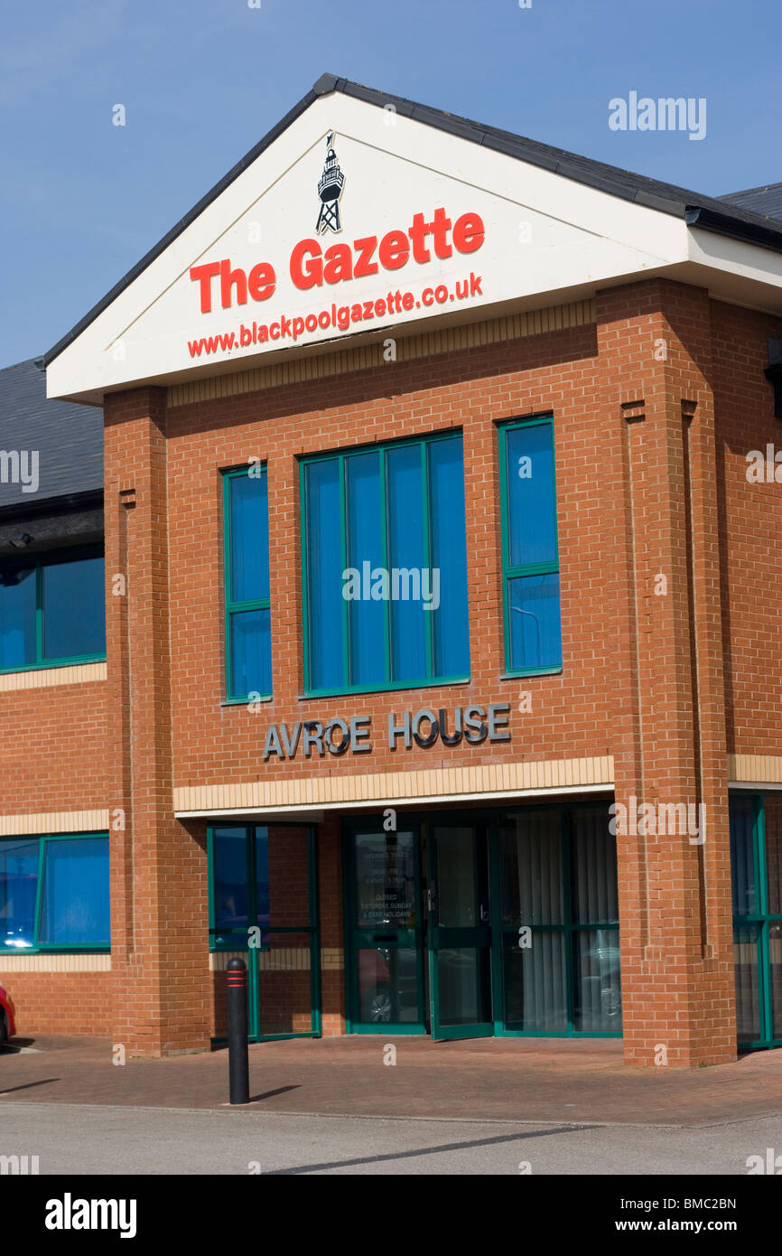 Avroe House office of the Blackpool Gazette newspaper Stock Photo