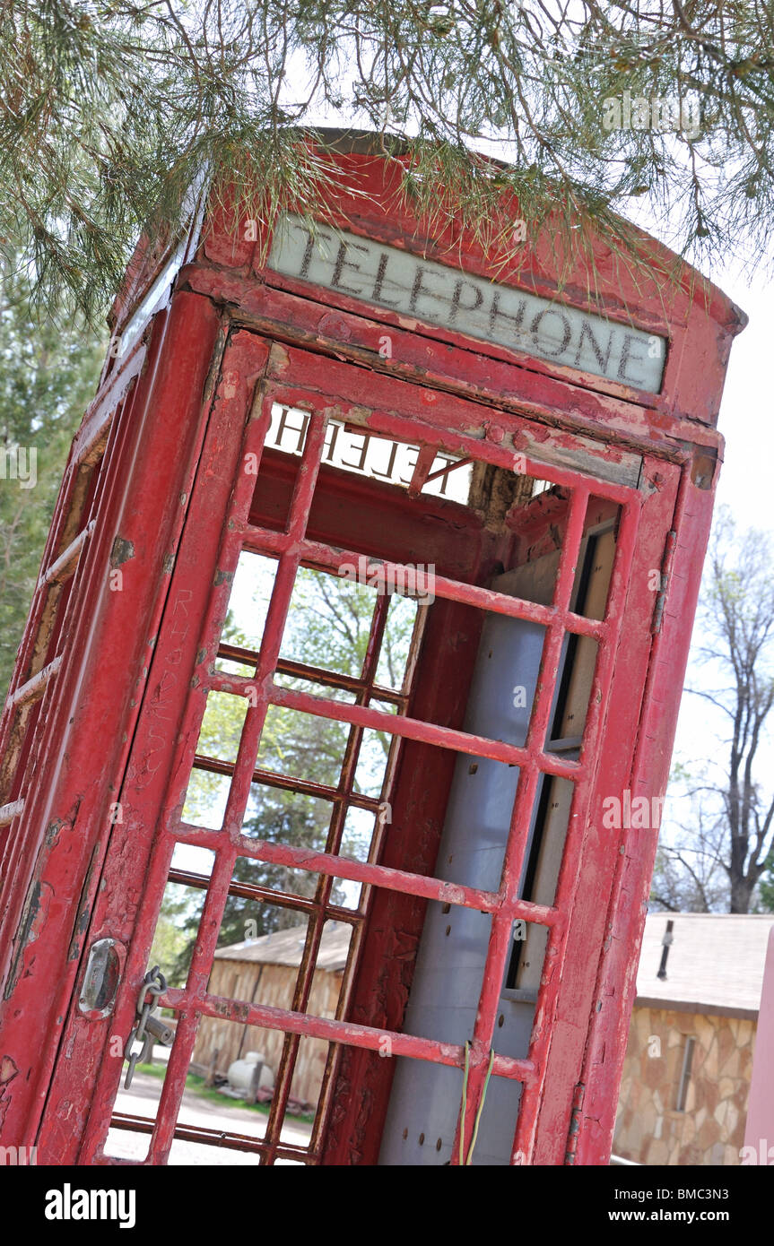 Old telephone box Stock Photo Alamy
