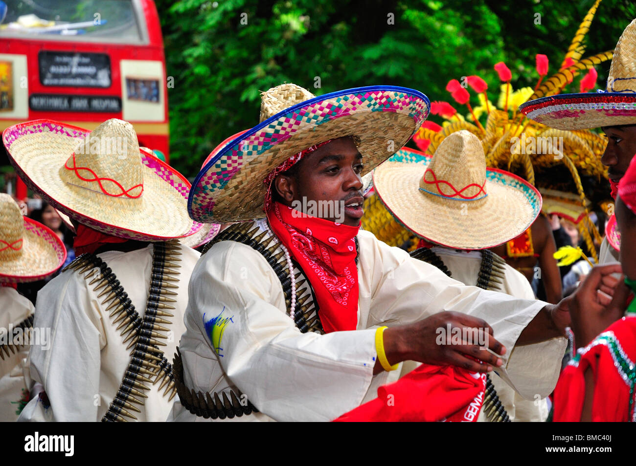 Luton Carnival 2010 Mexican Costumes Stock Photo