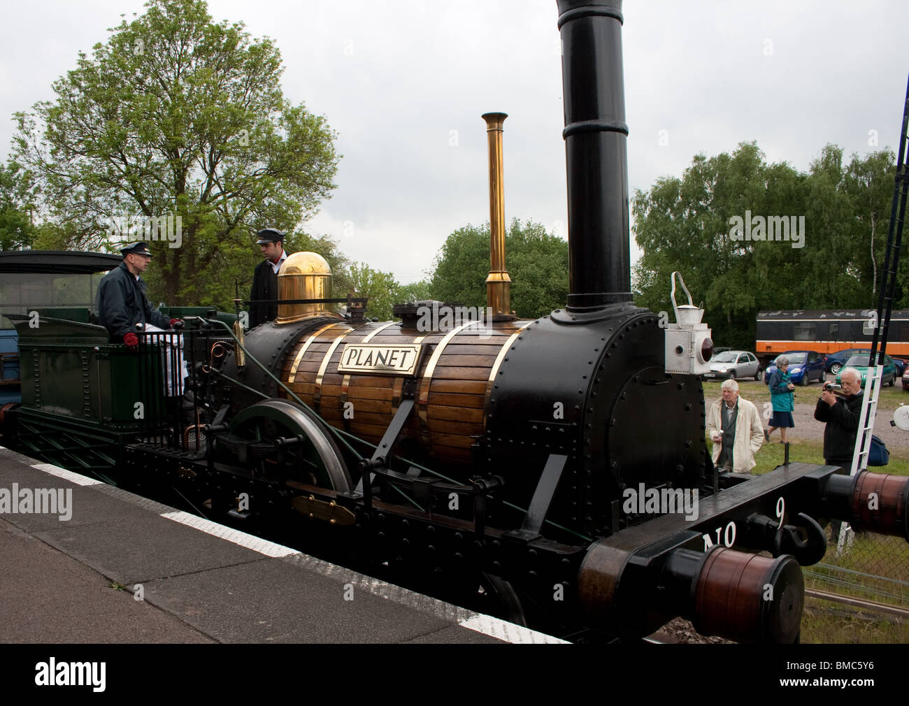 replica steam engine Stock Photo Alamy