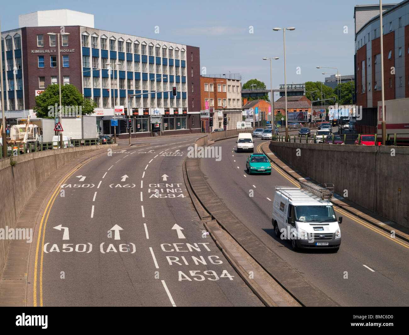 Vaughan Way in Leicester City Centre, England UK Stock Photo