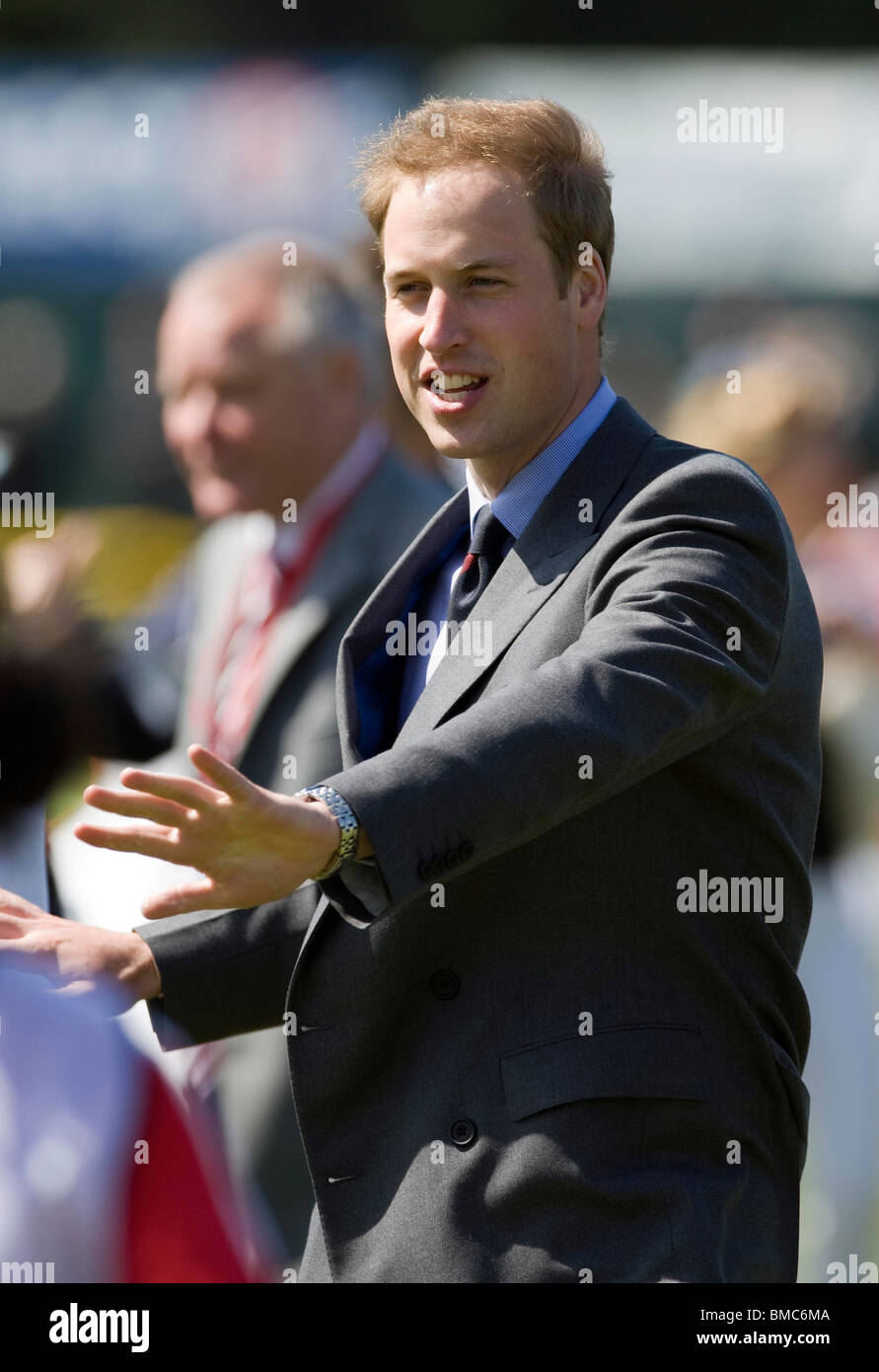 Britain's Prince William, President, The Football Association, visits Kingshurst Sporting FC in the West Midlands Stock Photo