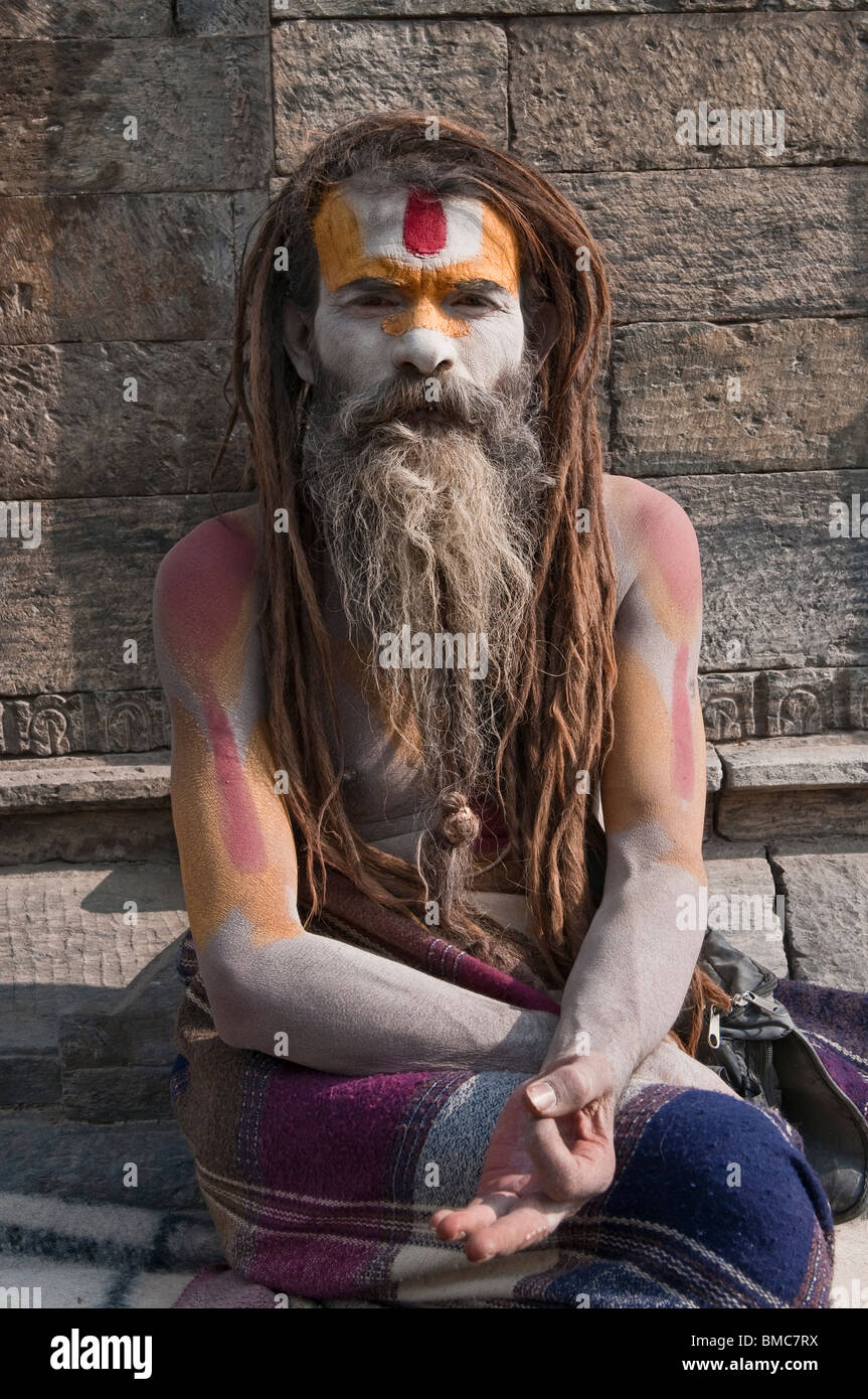 Sadhu, Pashupatinath Temple, Kathmandu, Nepal Stock Photo Alamy