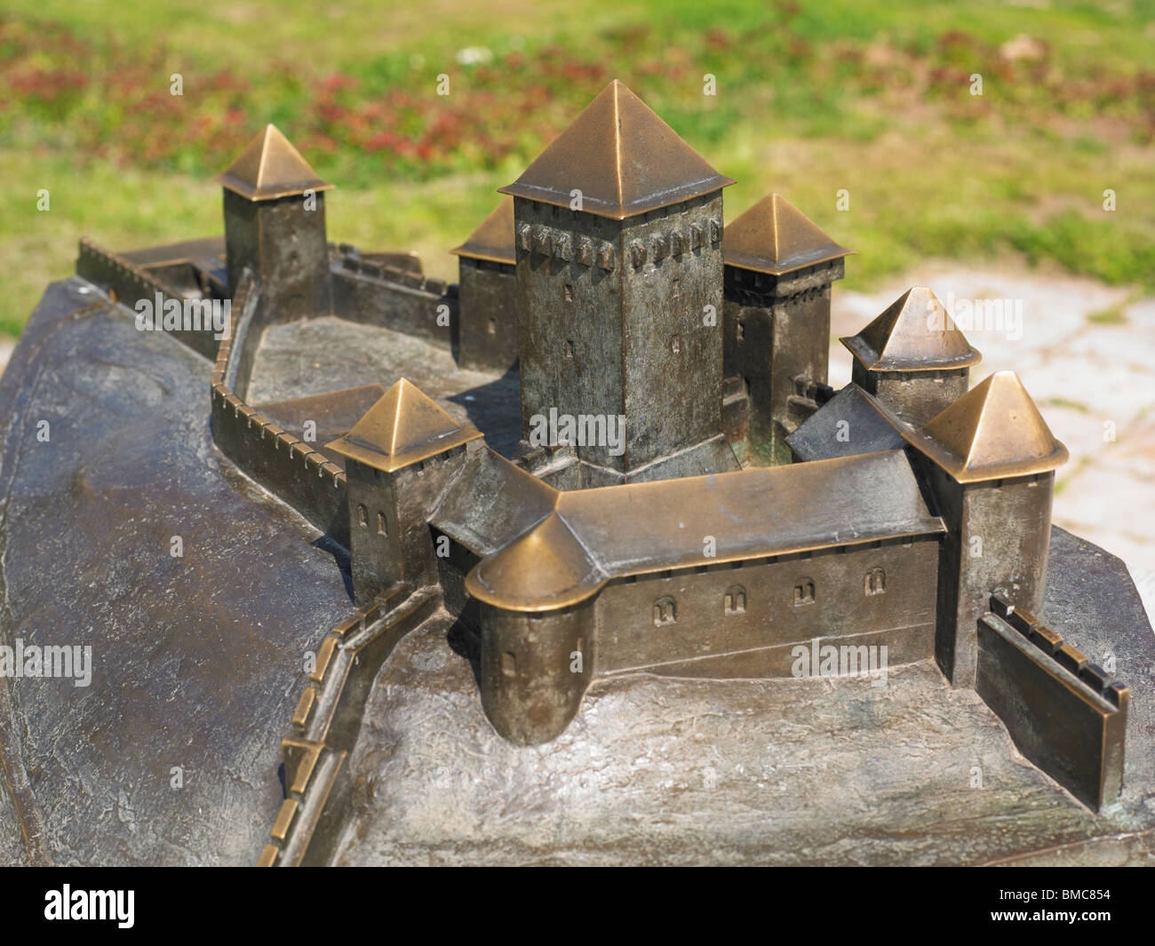 Belgrade fortress model on Kalemegdan, Serbia Stock Photo