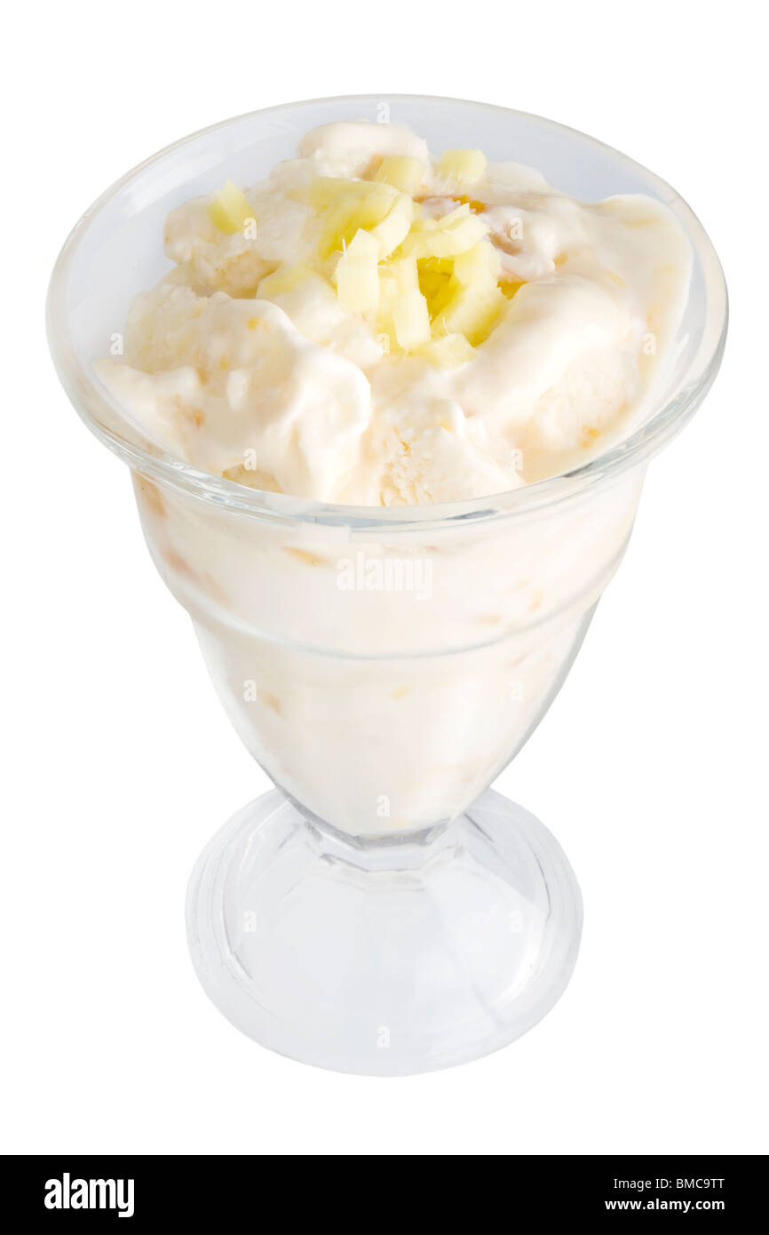 Frozen Greek Yogurt with Ginger and Orange Stock Photo Alamy