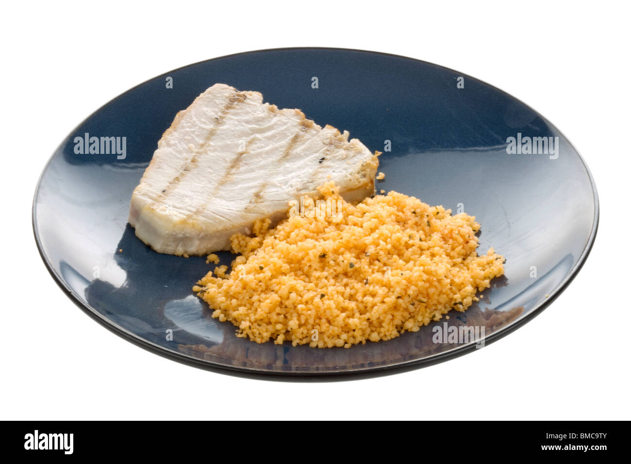 Tuna Steak with Cous Cous Stock Photo